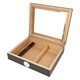 Humidor na doutníky Angelo Set 15D černý, 26x22x6,5cm  (920074)